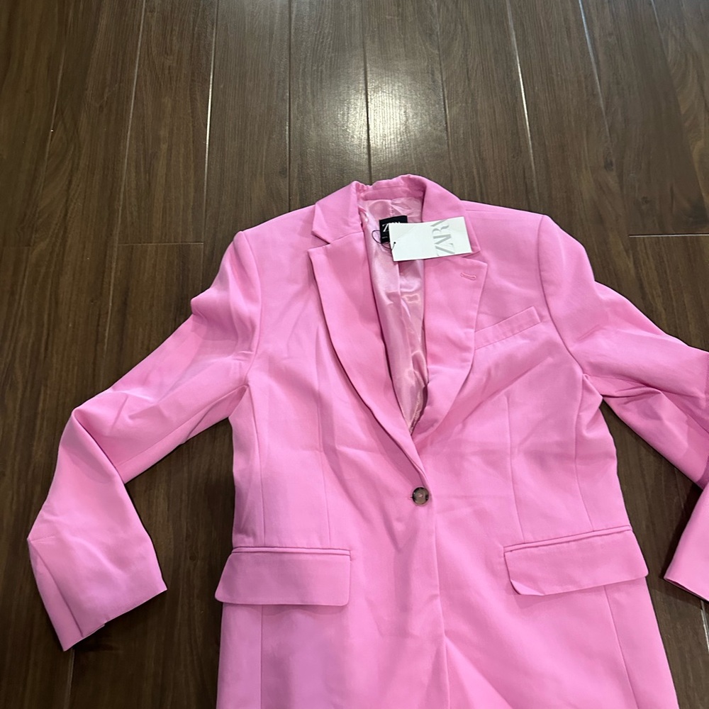Zara oversized long pink blazer - Picture 5 of 6
